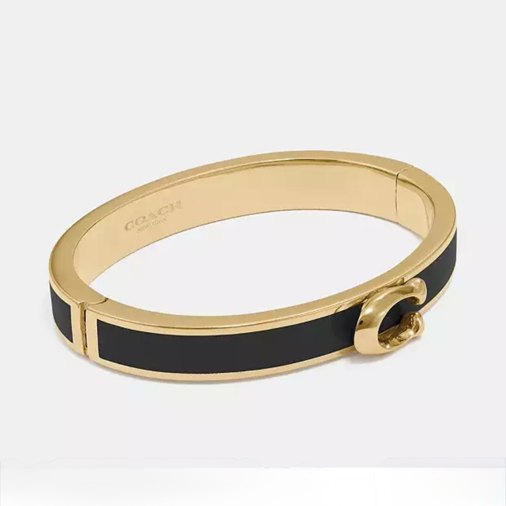 Coach Gold and Black Women's Bracelet